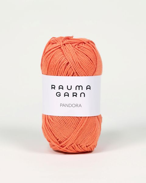 225 M&oslash;rk Oransje - Rauma Garn, Pandora