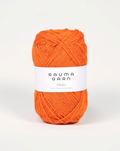 4205 Oransje - Rauma Garn, Finull Pt2