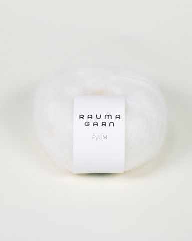Hovedbilde 001 Hvit - Rauma Garn, Plum