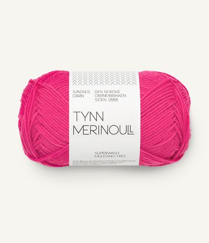 Hovedbilde 4518 Hot Pink - Sandnes Garn, Tynn Merinoull