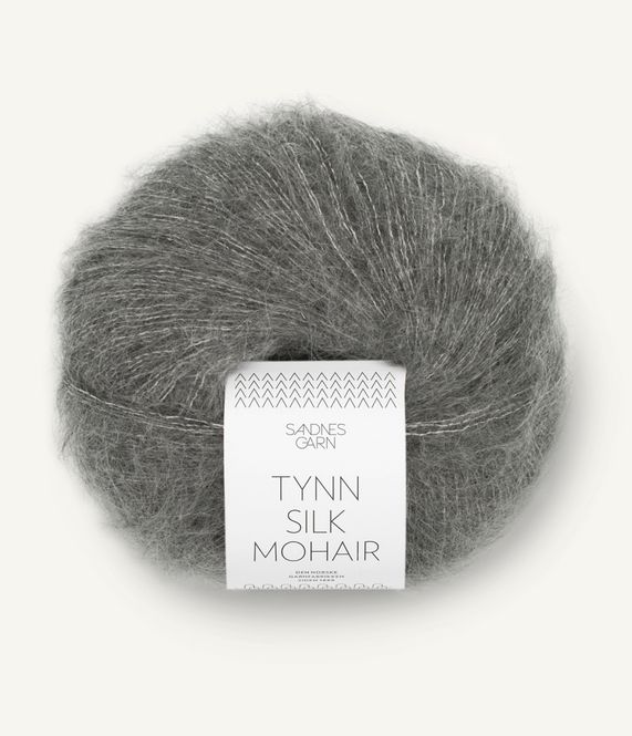 Hovedbilde 1053 Dark Grey Melange - Sandnes Garn, Tynn Silk ...