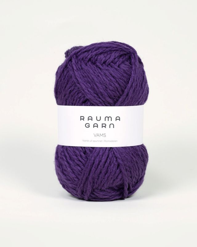 V57 Mørk Lilla - Rauma Garn, Vams Pt3