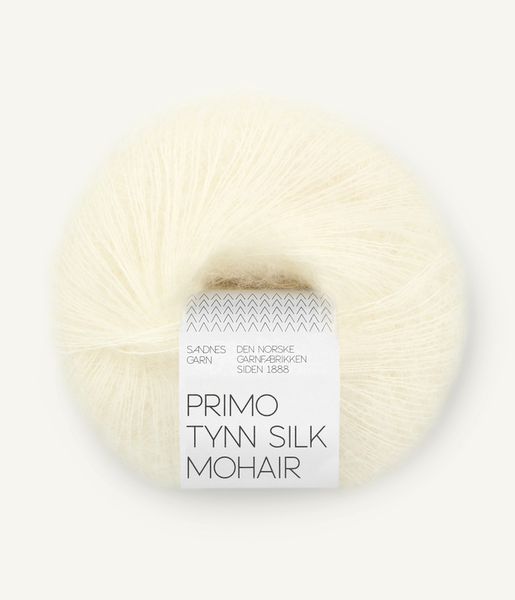 1012 Natural White - Sandnes Garn, Primo Tynn Silk Mohair