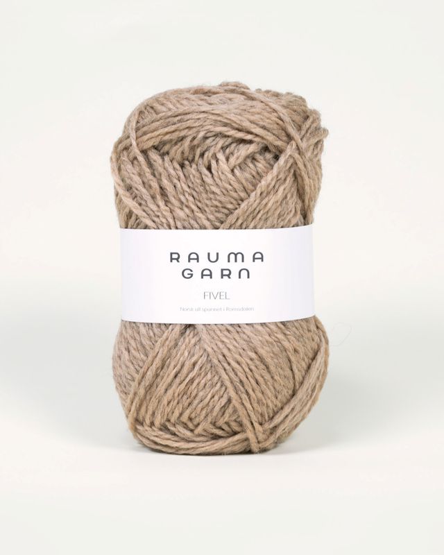 302 Sand Melert - Rauma Garn, Fivel