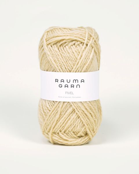 08 Lys Str&aring;gul - Rauma Garn, Fivel