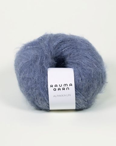Hovedbilde 6555 Jeansbl&aring; - Rauma Garn, Alpakka Lin