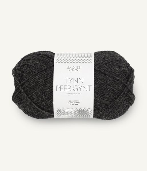 1088 Charcoal Melange - Sandnes Garn, Tynn Peer Gynt
