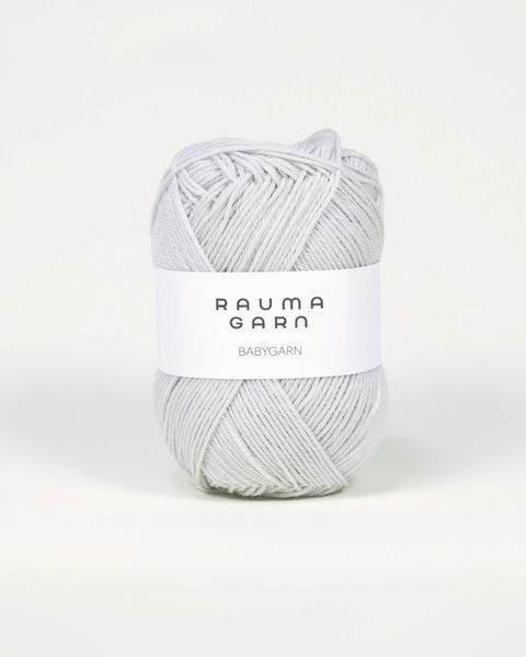 B74 Lys Gr&aring; - Rauma Garn, Babygarn