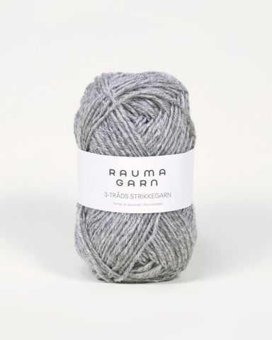 Hovedbilde 104 Gr&aring;melert - Rauma Garn, 3-tr&aring;ds Strikkegarn