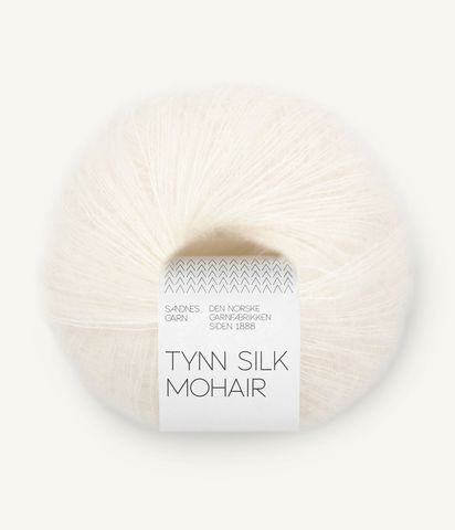 Hovedbilde 1001 True White - Sandnes Garn, Tynn Silk Mohair